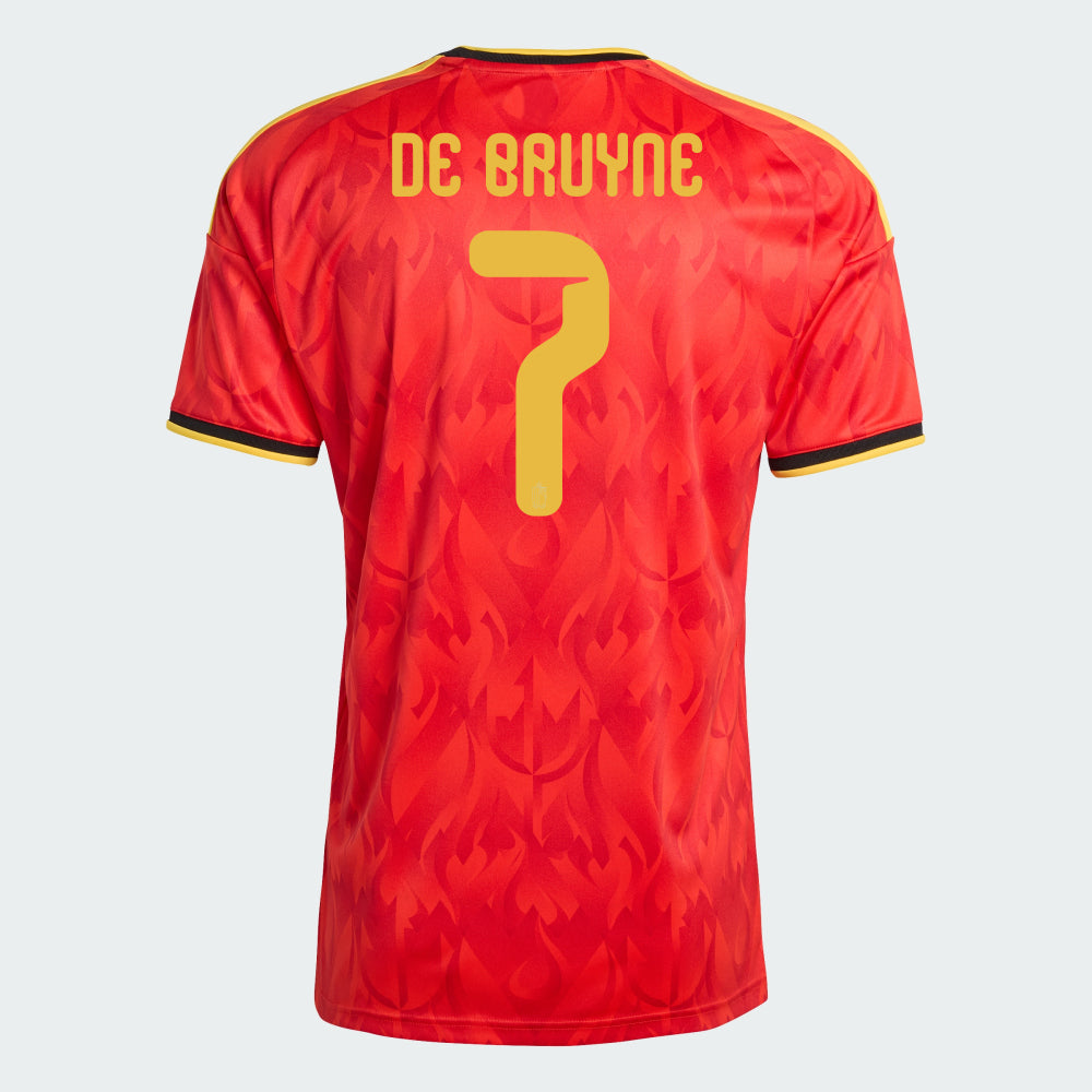 Adidas Belgium 2026 Home Jersey – Kevin De Bruyne #7